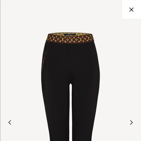 LOUIS VUITTON RED LEGGINGS SIZE 36 - Picture 12 of 12